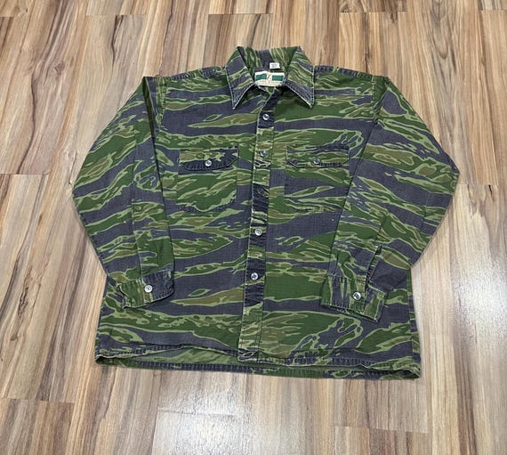 ビンテージ タイガーストライプ/タイガーカモ シャツジャケット 限定
