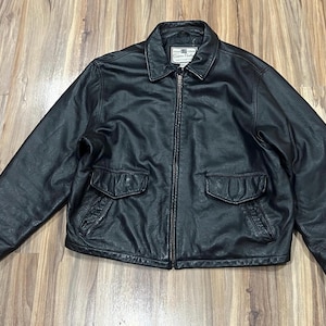 Vintage Gap Leather Jacket - Etsy