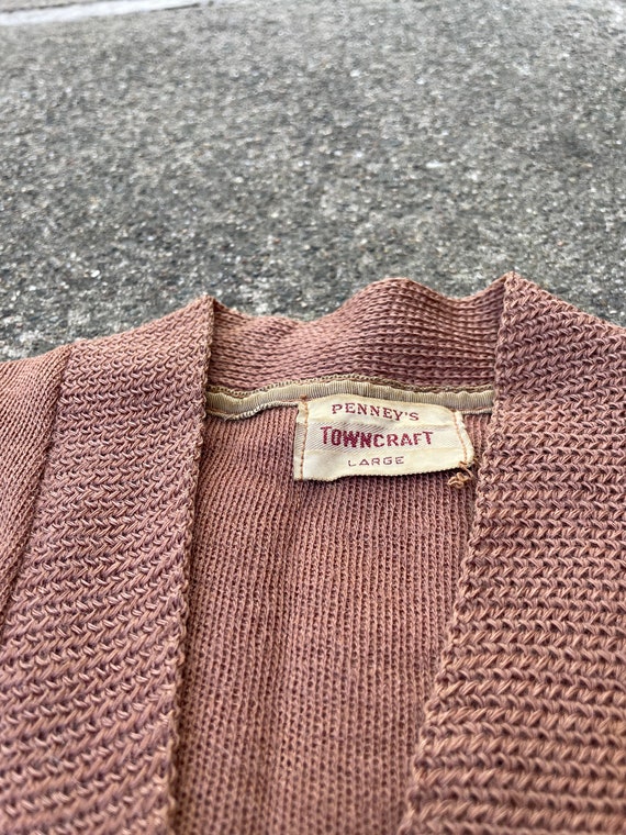 Medium Vintage 40s Penney's Towncraft Wool Vest B… - image 3