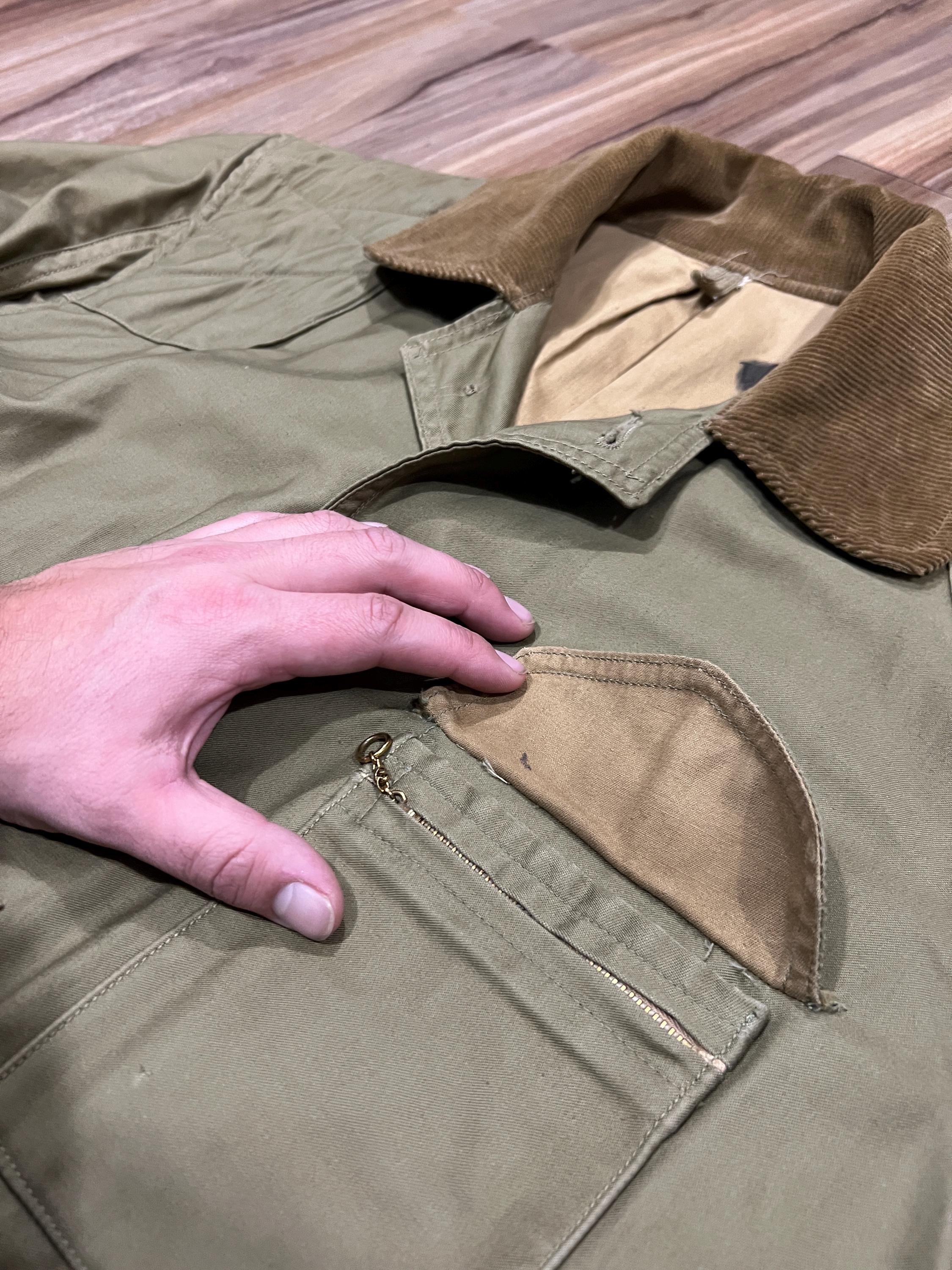 L/XL Vintage 50s Canvas American Field Gun Coats Shooting Hunting