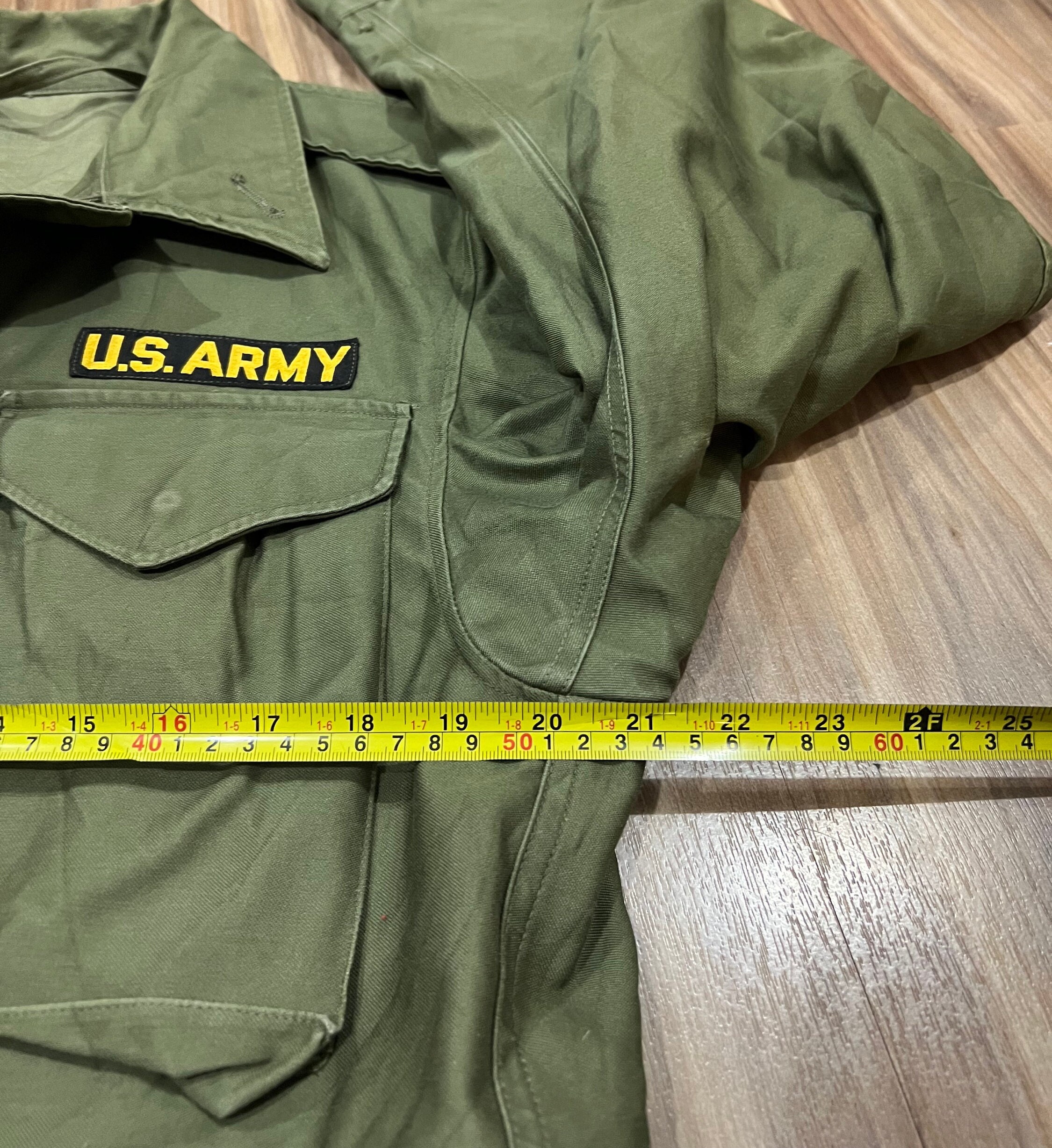 Small Reg Vintage 50s US Army Military Field Jacket Zip up