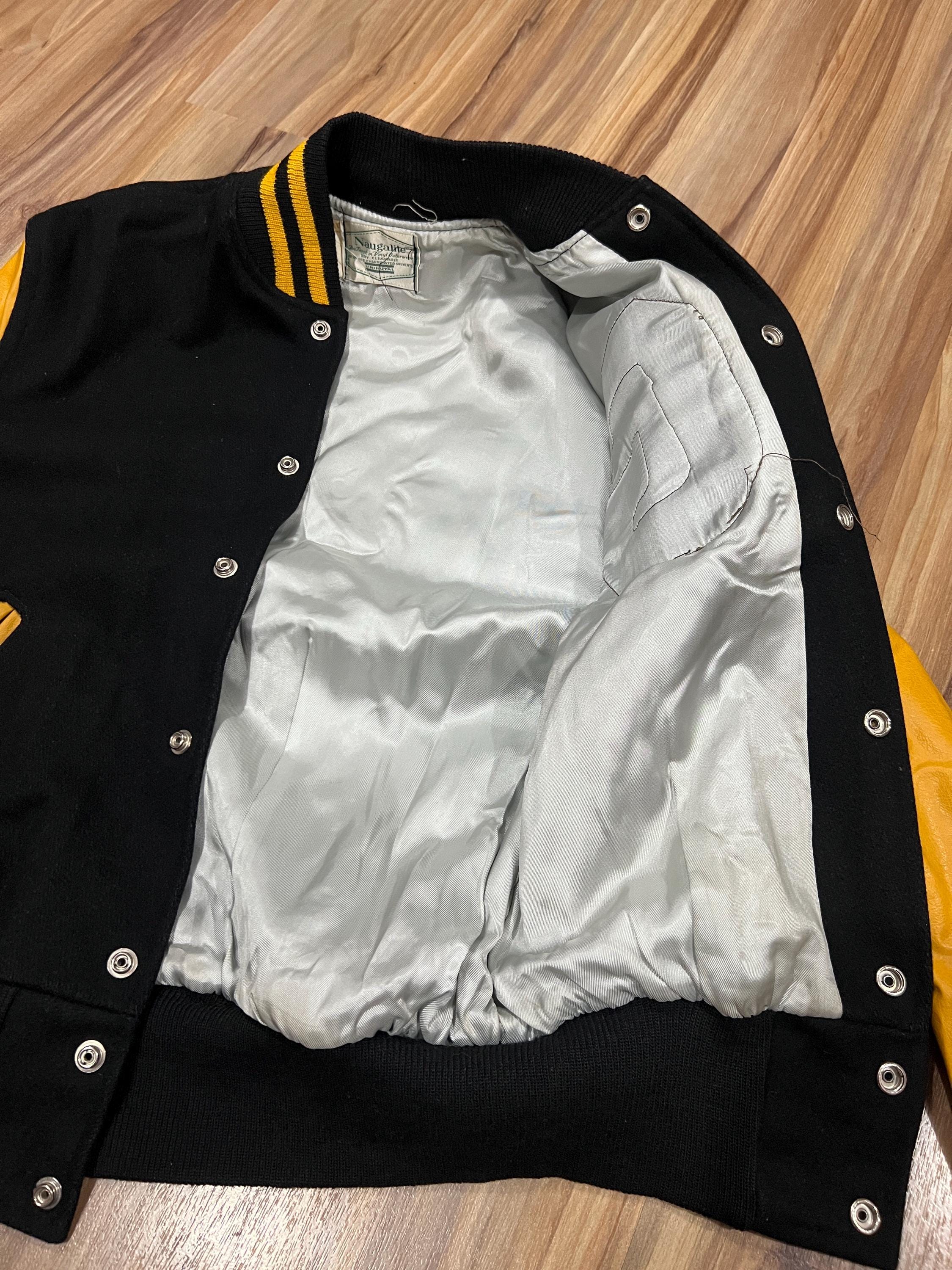 Small (38) Vintage 70s Varsity Letterman Award Jacket Wool/ Vinyl 