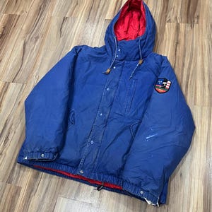 Medium Vintage 90s Polo Ralph Lauren Suicide Ski Patch Blue Down