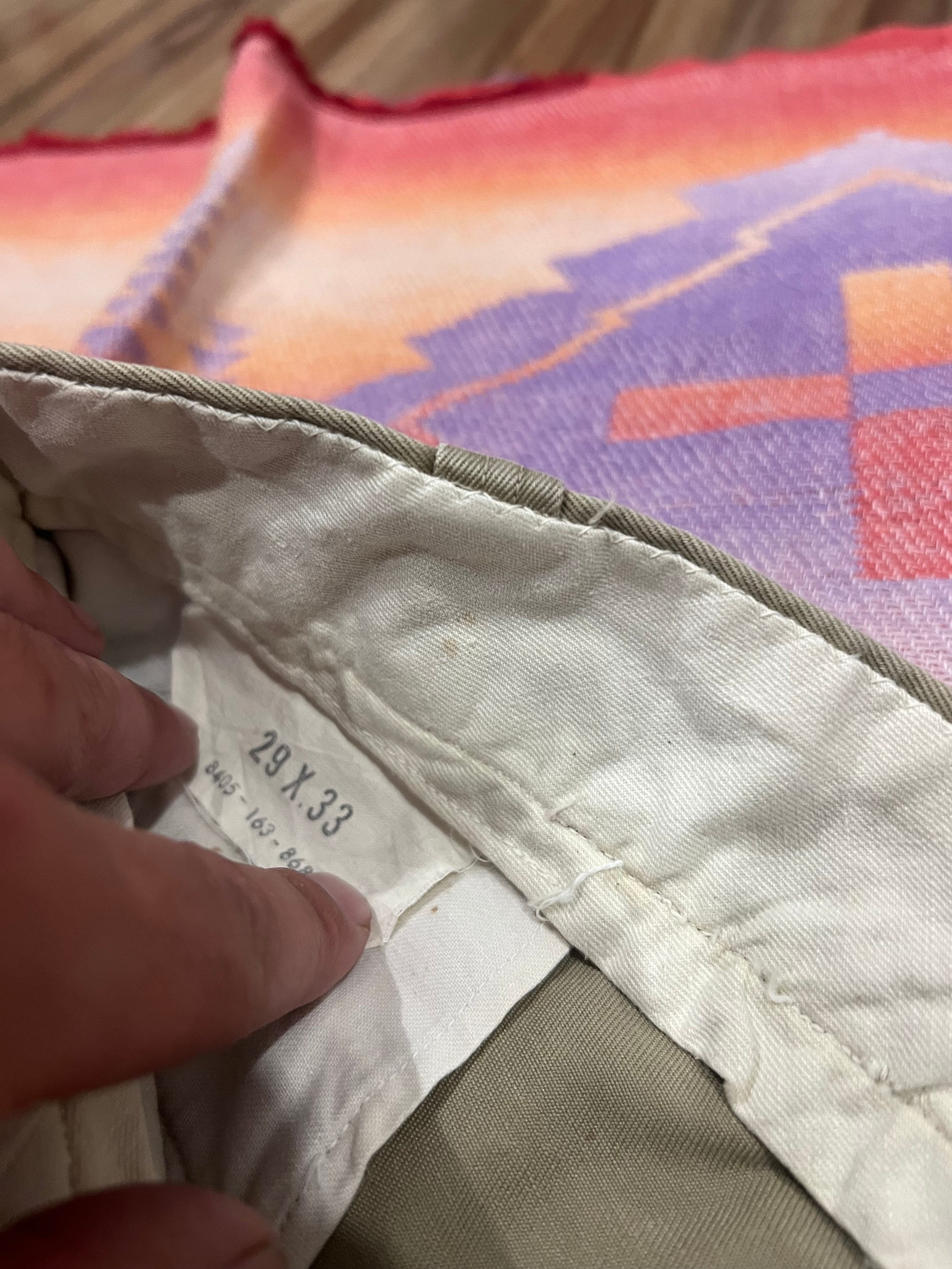 60s US ARMY military chino pants 28×29 60s VINTAGE US ARMY CHINO COTTON PANT Waist 30” Out seam 42