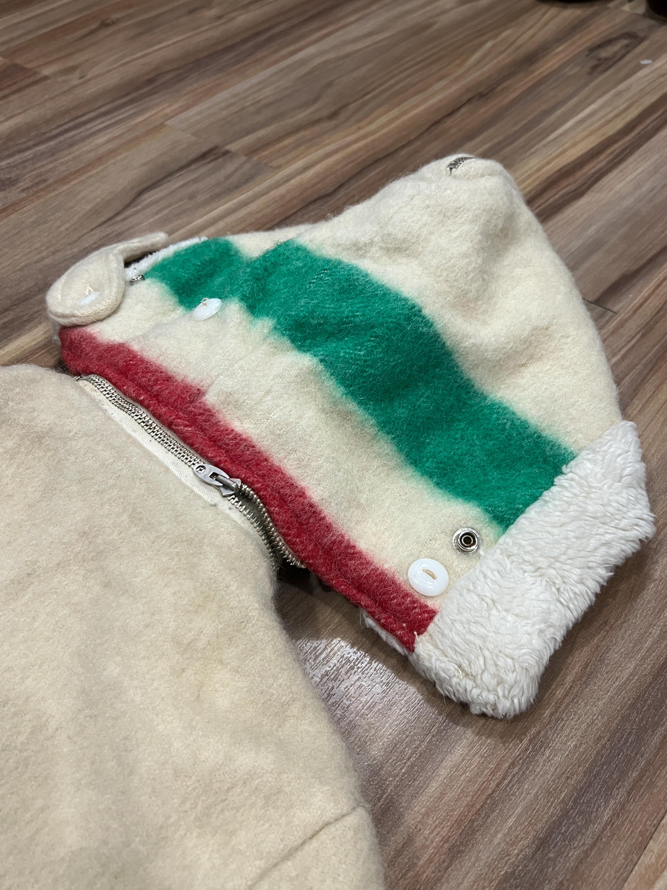Rare Vintage 60s Hudson's Bay Children's Blanket Coat Jacket
