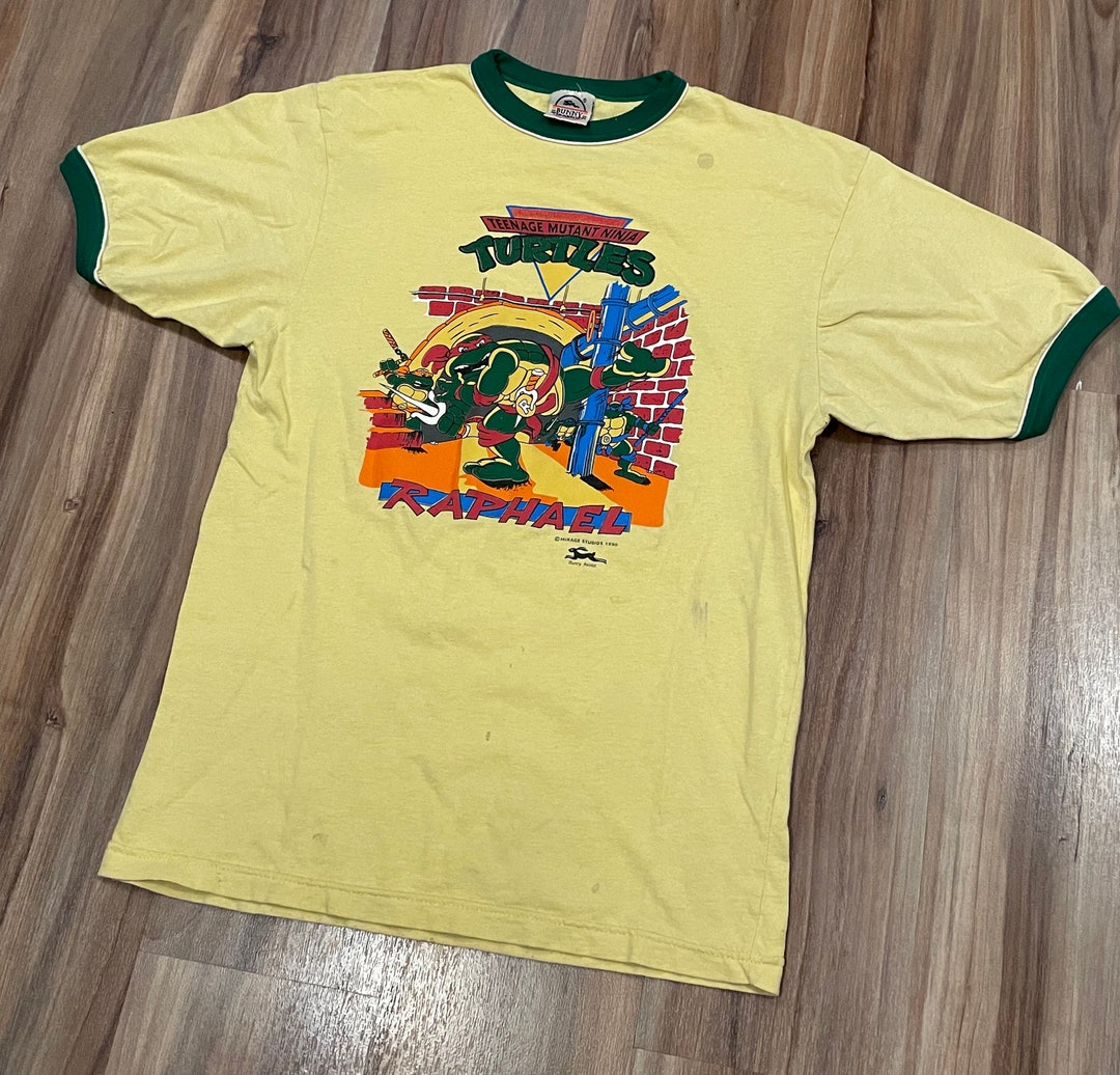 Small Vintage 90s Ninja Turtle TMNT Graphic Ringer T Shirt - Etsy
