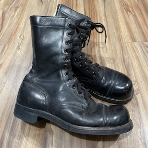 Vintage Endicott Johnson Cap‎ Toe Jumper Boots Black Size 8 With photo Of Marine Vintage Endicott Johnson Cap Toe Jumper Boots Black Size 8  main image 4