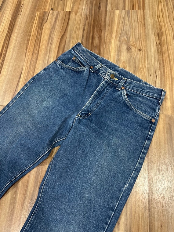 30x33 Vintage 70s LEE Jeans Dark Medium Denim Was… - image 2