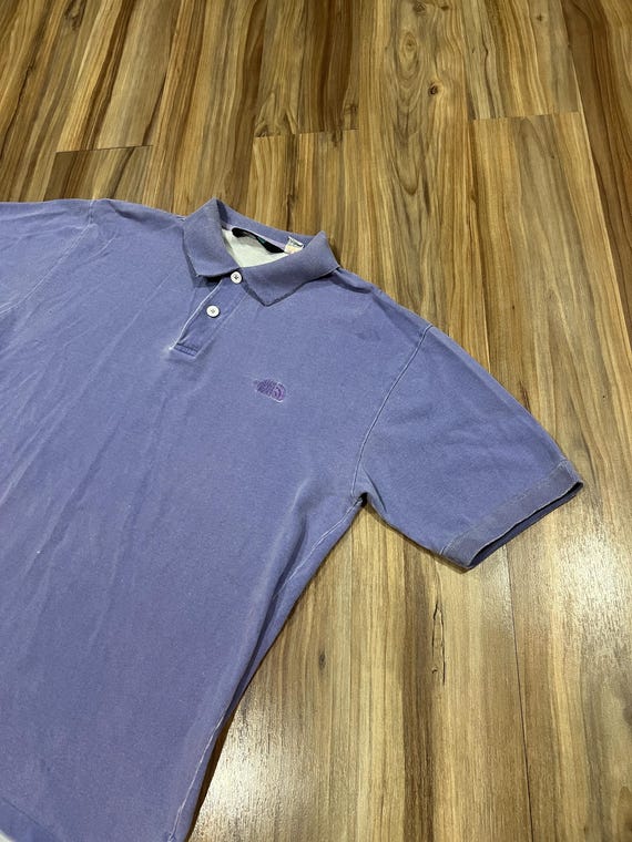 VINTAGE The North Face Polo Shirt Men Medium Black Long