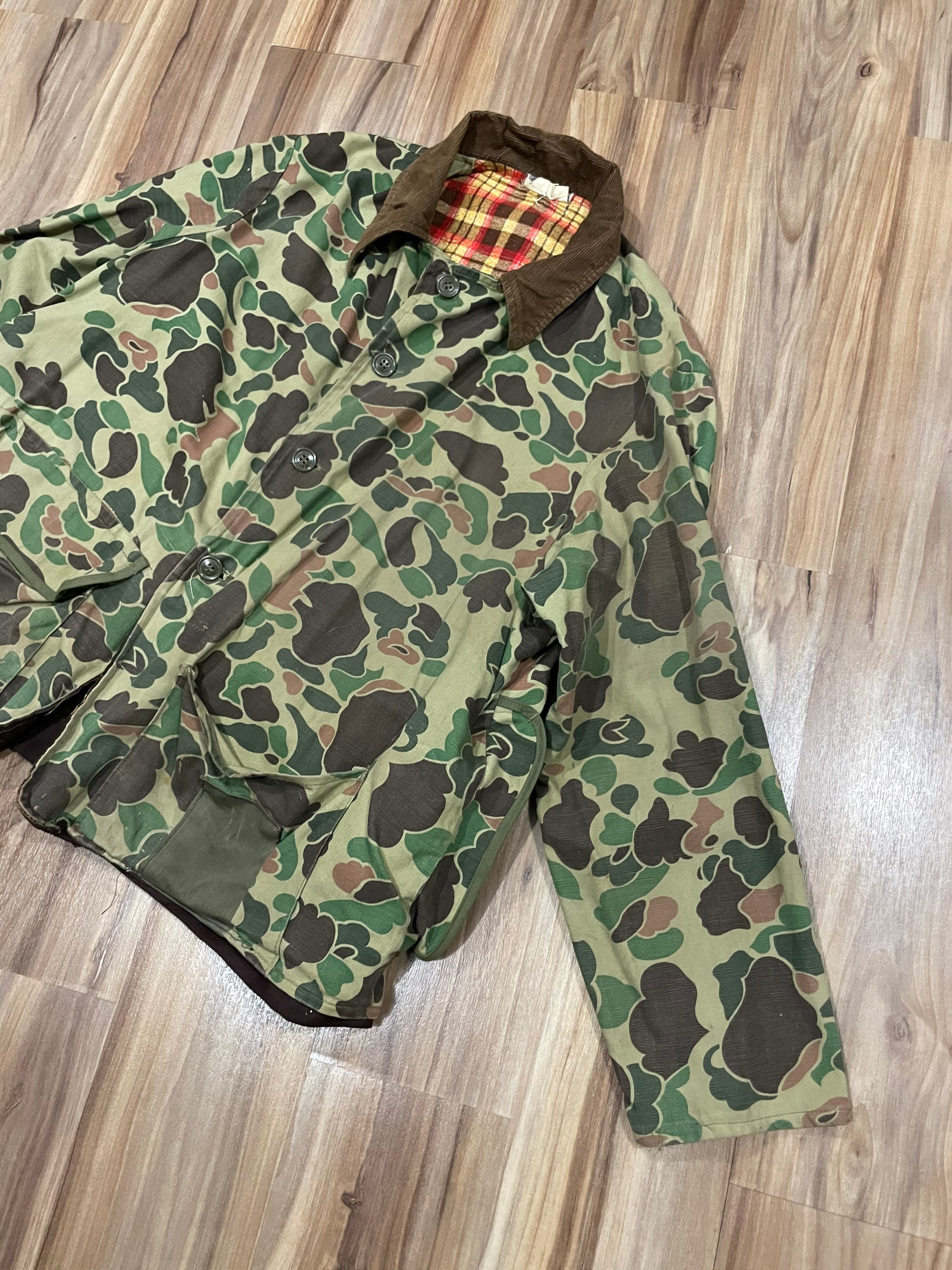 Saftback Vintage Duck Camo Jacket, Size Small