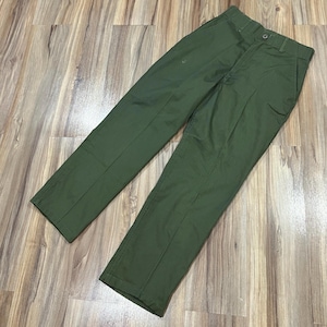 26x26 Vintage 80s OG-507 Military US Army Trousers Pants Zipper Fly Cotton Olive Green Vietnam