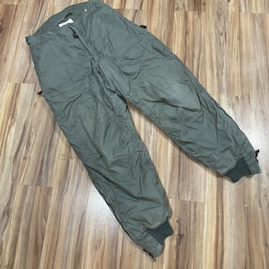 34 Vintage 80s USAF F-1B Air Force Cold Weather Insulated Flight Pants Trousers Wool Cotton usa Military Flying 1982