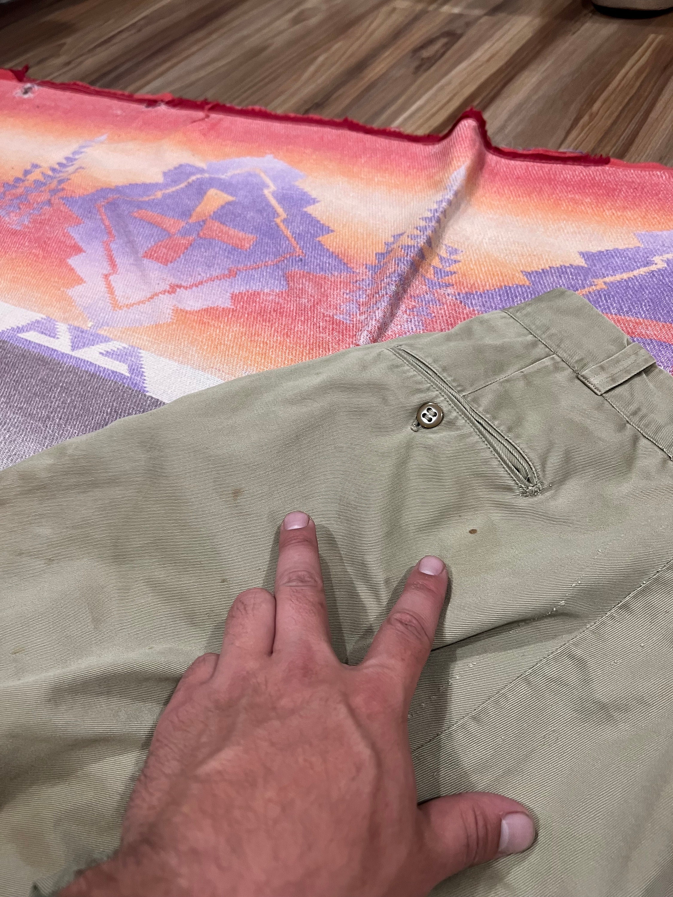 60s US ARMY military chino pants 28×29 27x28 Vintage 60s US Military Khaki Chino Trousers Officer