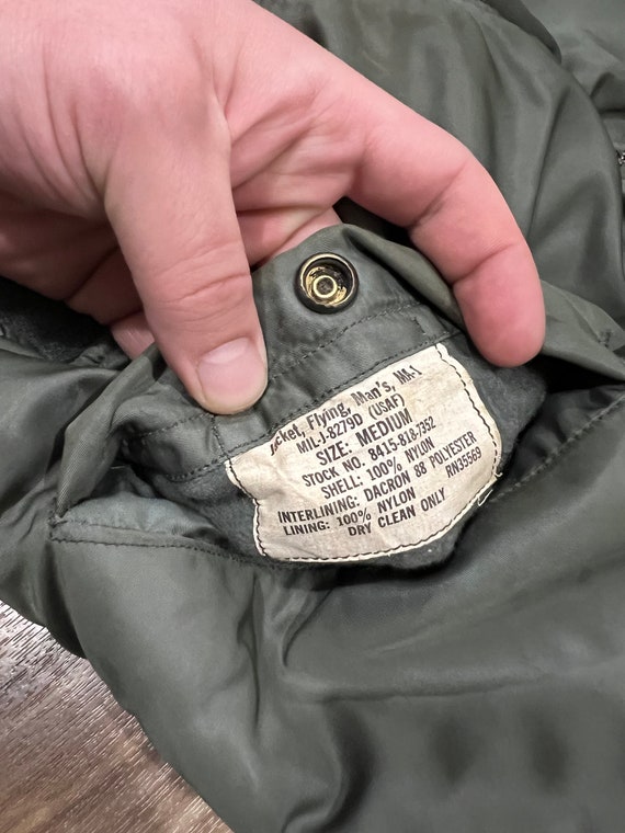 Medium Vintage 70s MA-1 US Military Flight Jacket… - image 4