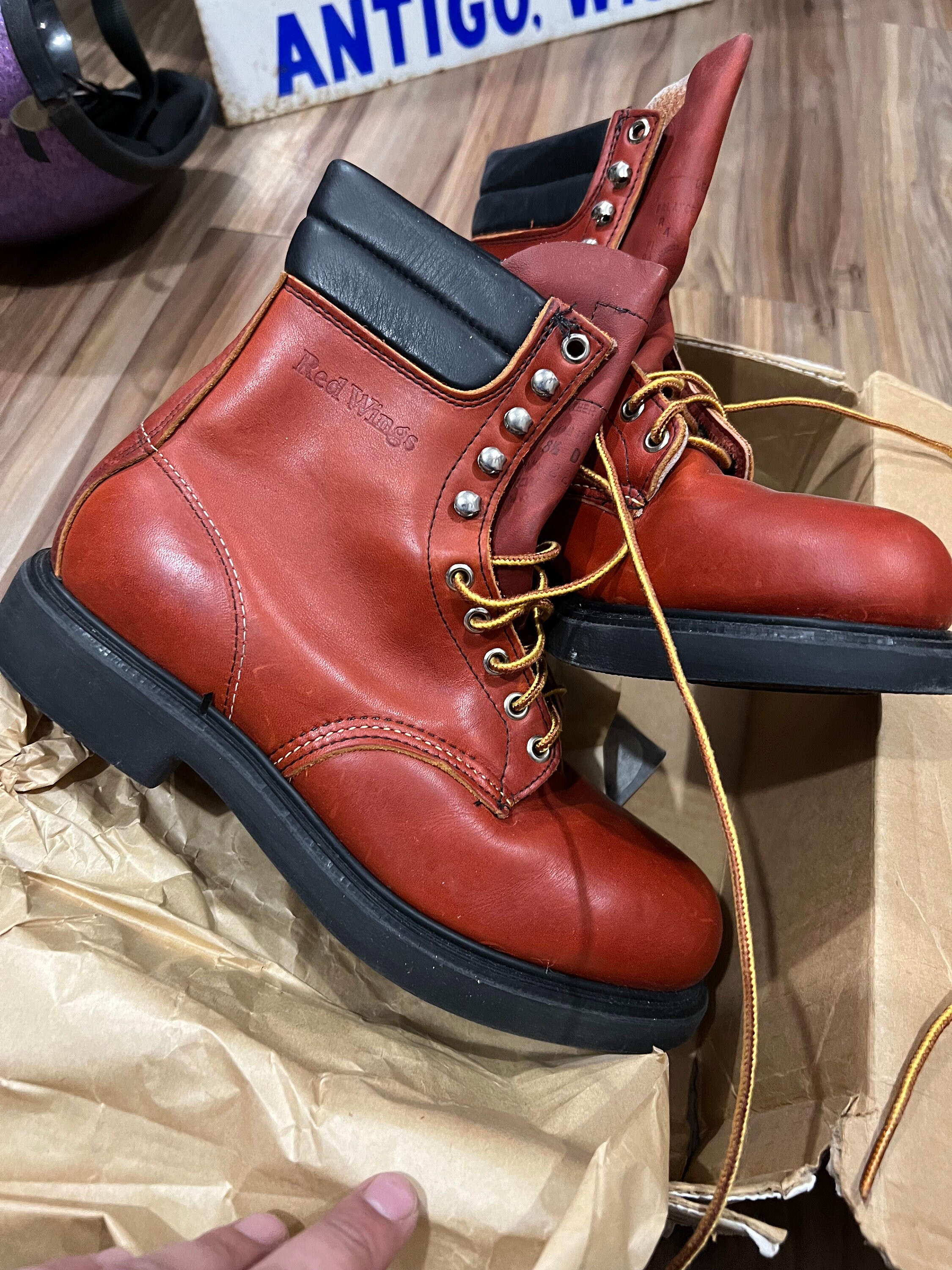 red wing new boots