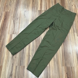 30x32 Vintage 80s OG-507 Military US Army Trousers Pants Zipper Fly Cotton Olive Green Vietnam 1981