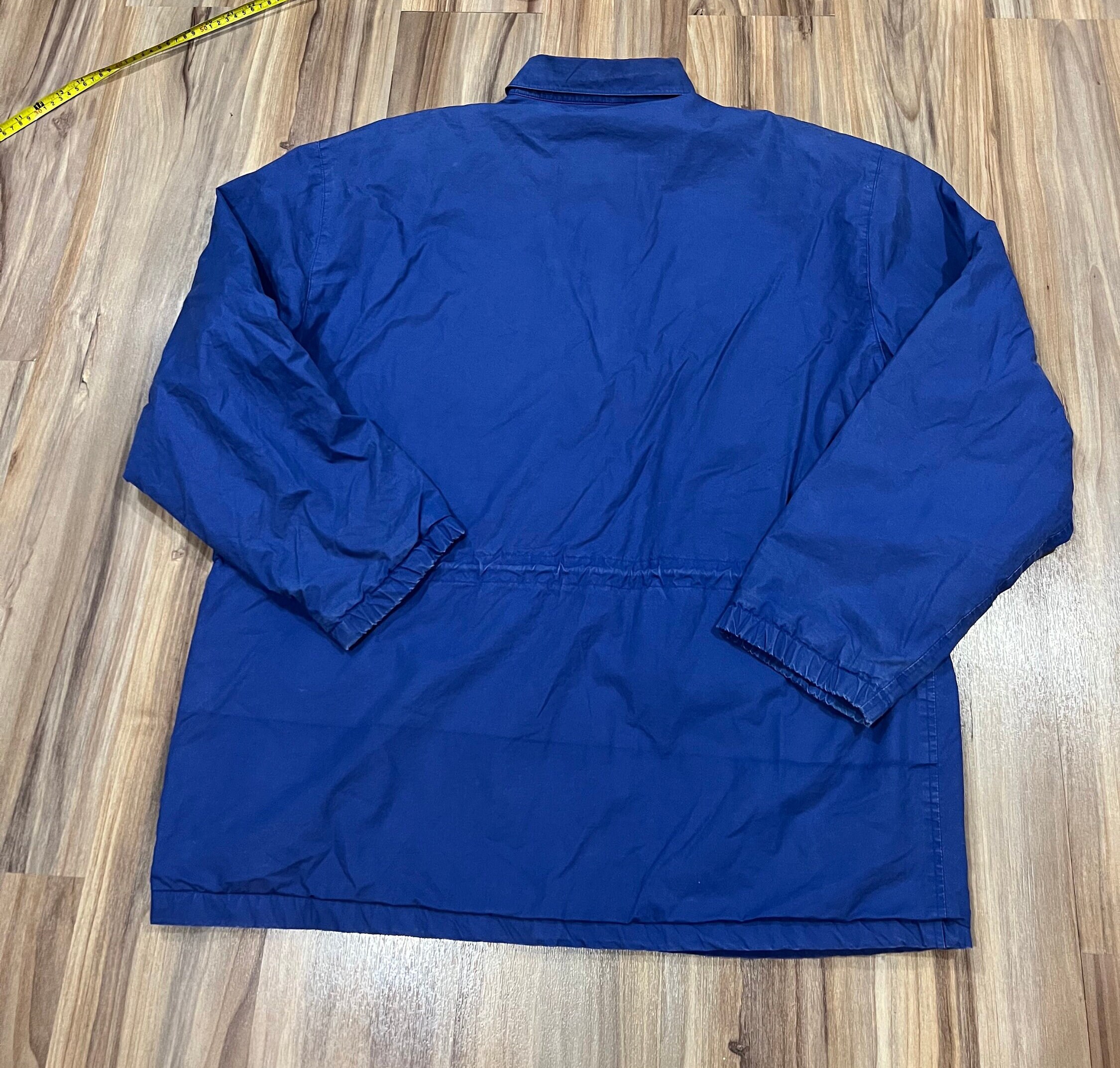 Large Vintage 90s Polo Ralph Lauren Blue & Red Cotton Jacket