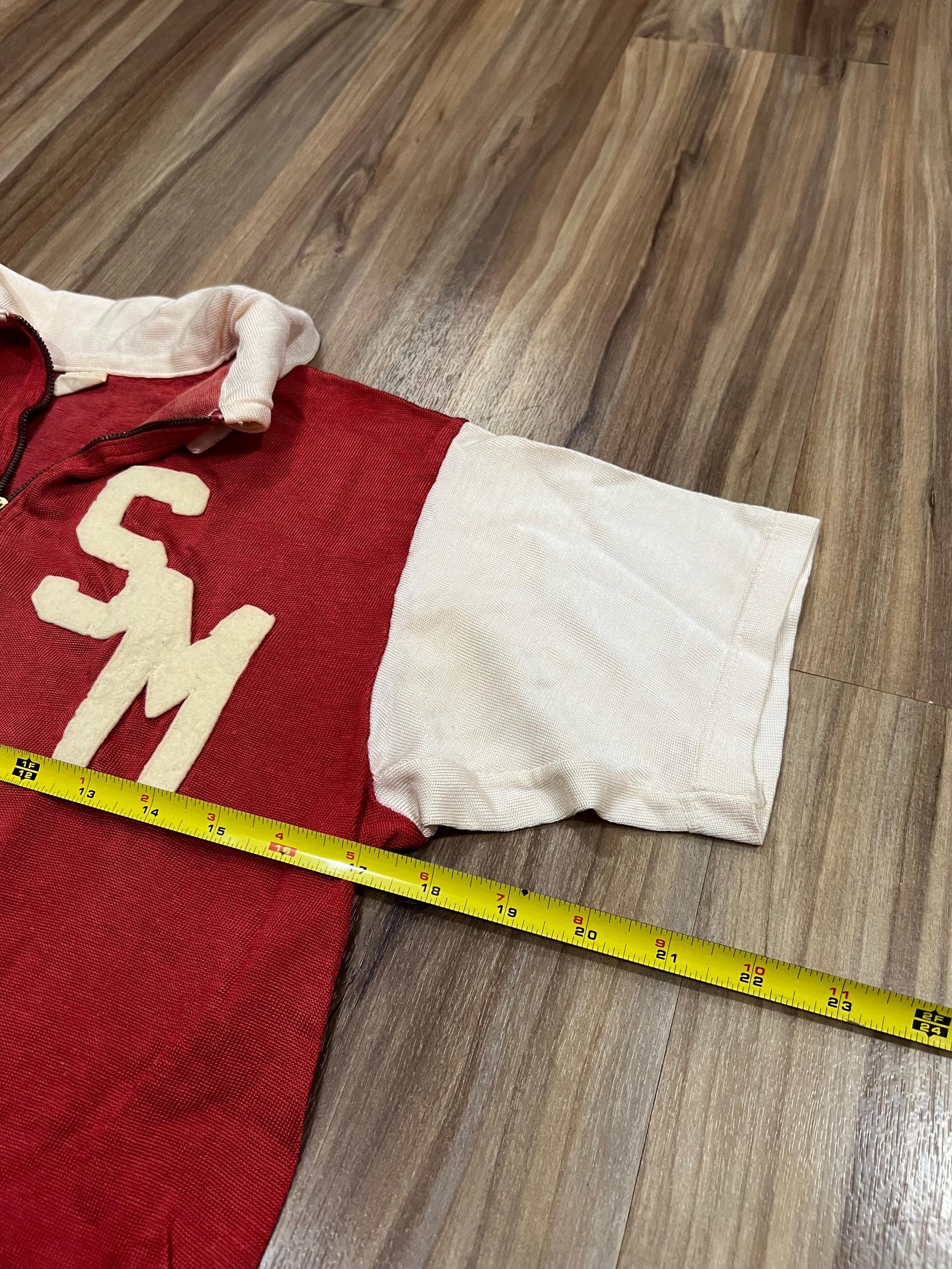 Small Vintage 50s 60s Southern Athletic 1/4 Zip Jersey