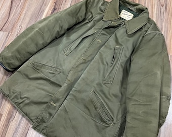 Vintage 1950's Hercules Roughshod Army Twill Work Shirt 17 1