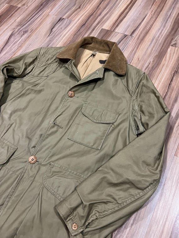 L/XL Vintage 50s Canvas American Field Gun Coats Shooting Hunting