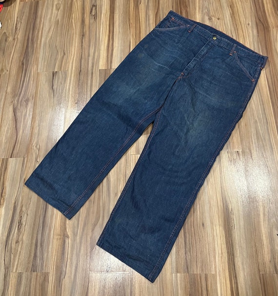 デッドストック　50s 60s BIG SMITH ネイビー　チノパン　茄子紺 デッドストック 50s 60s BIG SMITH ネイビー チノパン 茄子紺