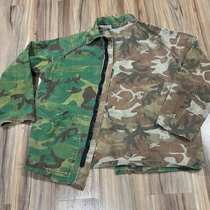 Large Vintage 70s 80s Ranger Mitchell Duck Camo Camouflage