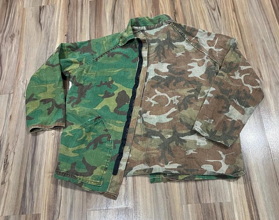 Large Vintage 70s 80s Ranger Mitchell Duck Camo Camouflage 