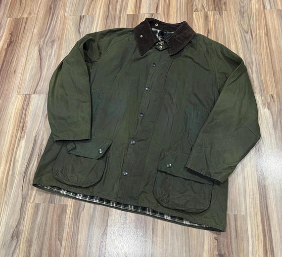 2XL Waxed Barbour A150 Beaufort Jacket Tin Cloth England Made Size