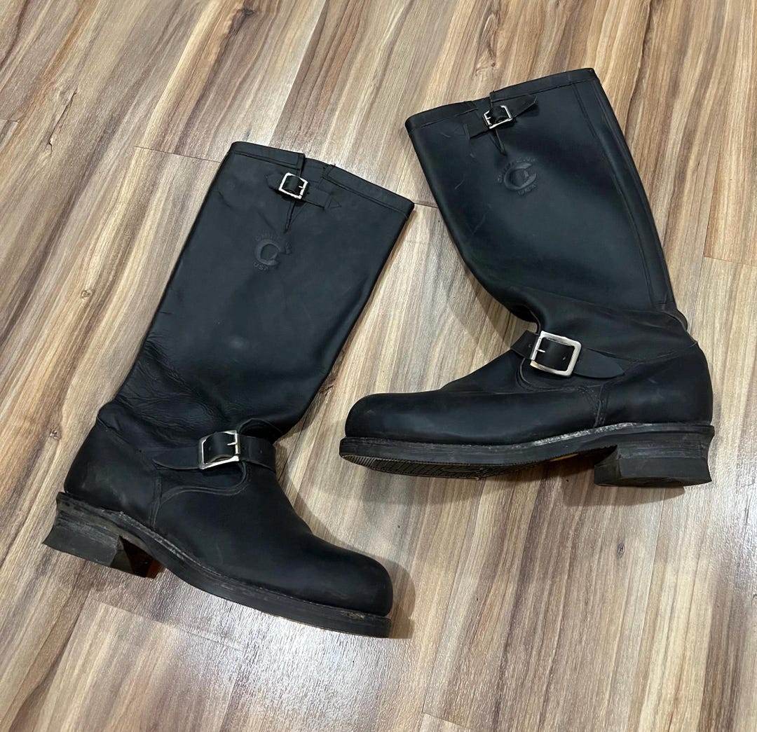 chippewa original ブーツ vintage 70s ロガー Chippewa チペワ 黒タグ LOGGER BOOTS ロガーブーツ スチール無し