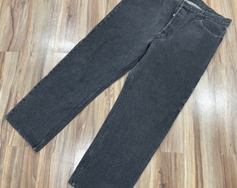 39x30 Vintage 80s Levi’s 501 Black Grey Washed Cotton Denim Jeans USA Made