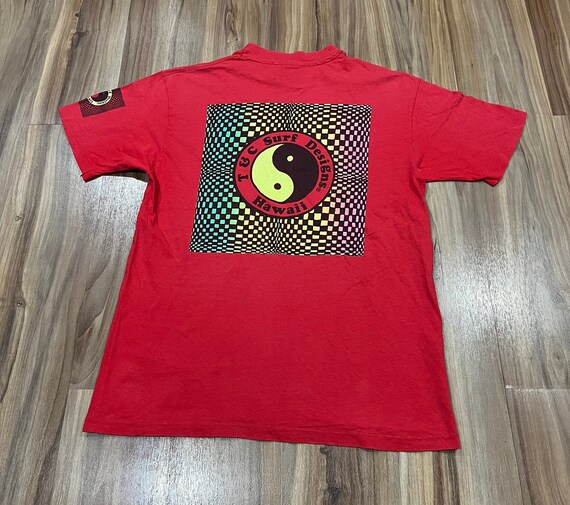 ラージ ヴィンテージ 80年代 T & C サーフ デザイン レッド  