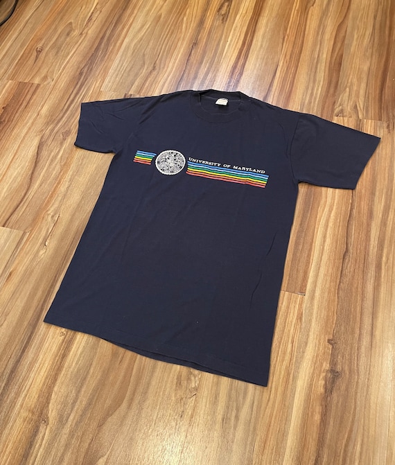 Small Vintage 80s University of Maryland  Rainbow… - image 2