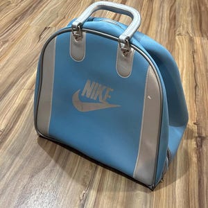 1980年代NIKEボーリングバッグ Vintage 80s Nike Blue Bowling Bag for Ball and Shoes - Etsy