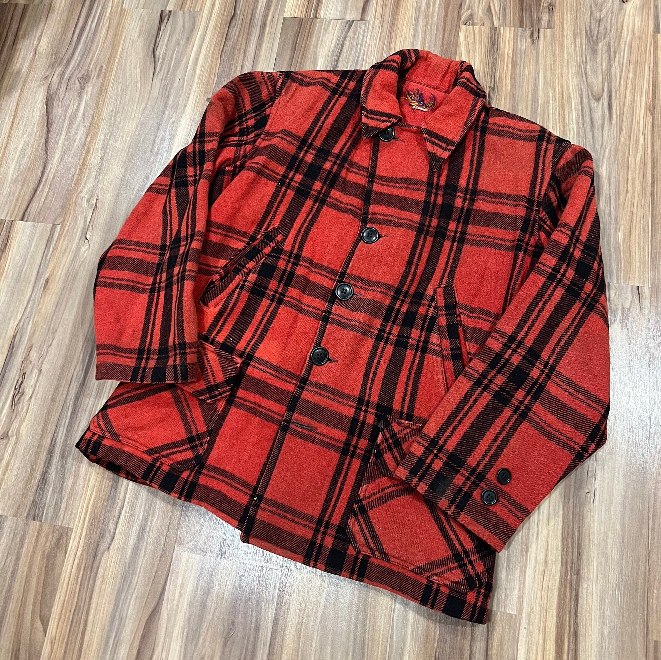 40s〜 SPORTCLAD 厚手 チェック柄 スポーツジャケット コート Sportclad Jacket - Etsy