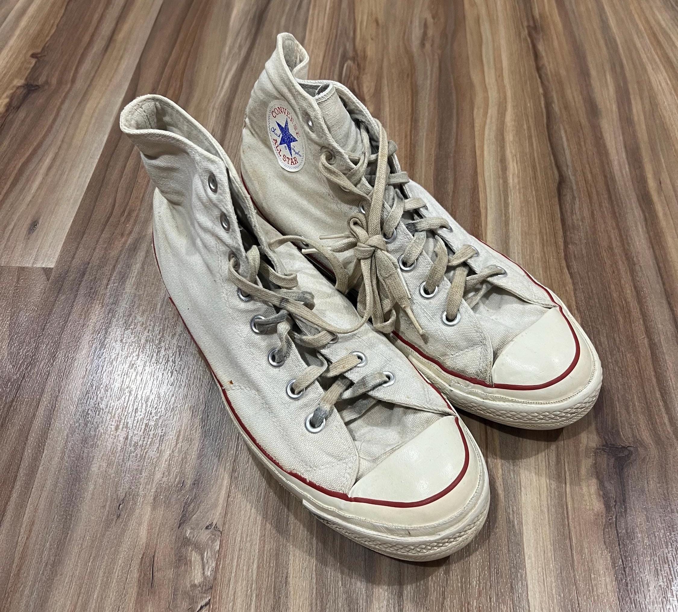 靴 CONVERSE CHUCK TAYLOR 70s Made in USA VINTAGE 70s MADE IN USA CONVERSE ALL STAR CHUCK TAYLOR Cream