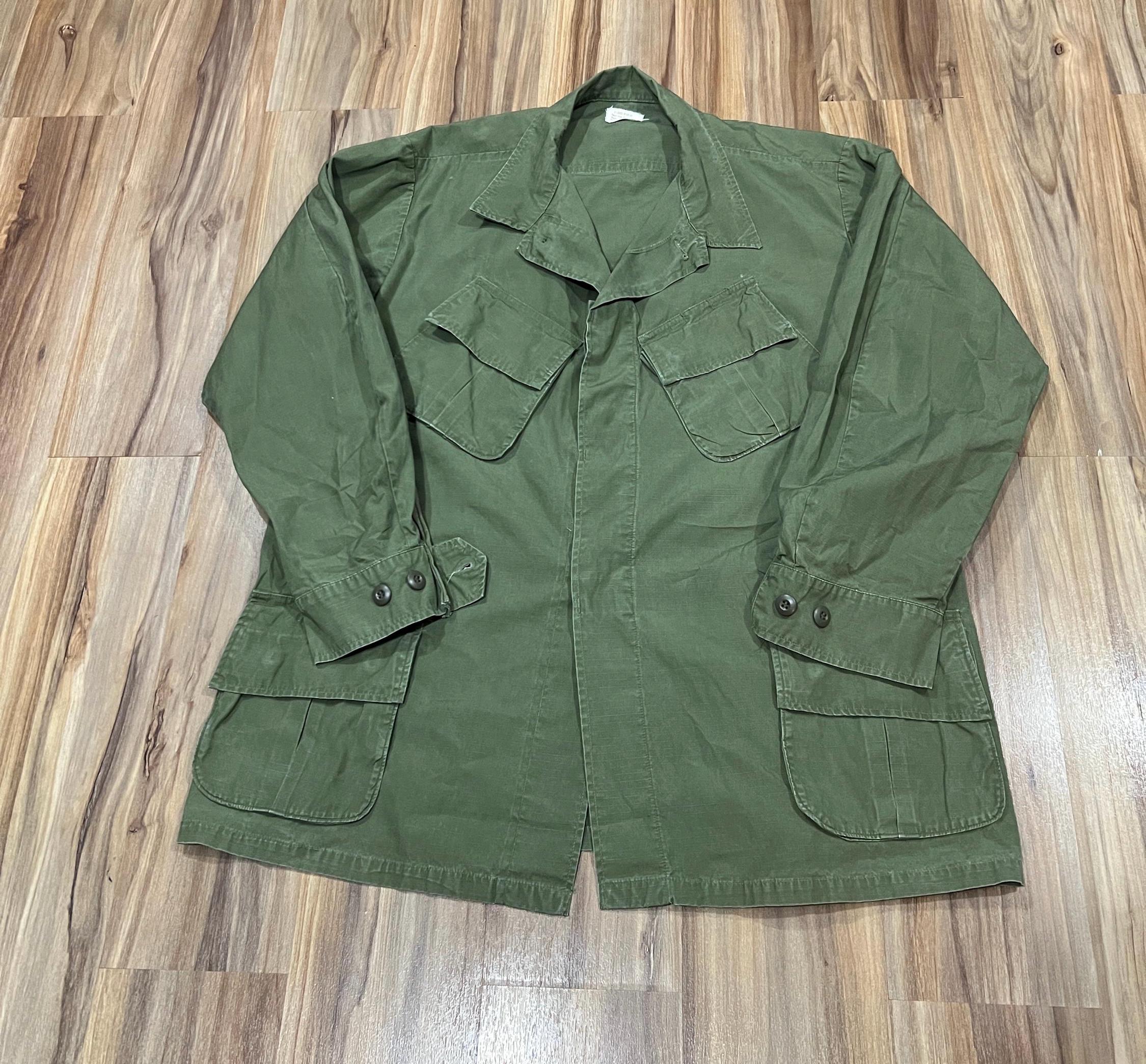 60s Sentinel 中綿スポーツジャケット カーキグリーンXL aw133 XL Vintage 60s Original Olive Green Slant Pocket Poplin Ripstop