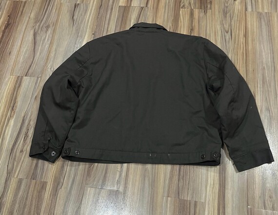 XL Vintage 80s 90s Zip up 2 Pocket Work Wear Brown Jacket W