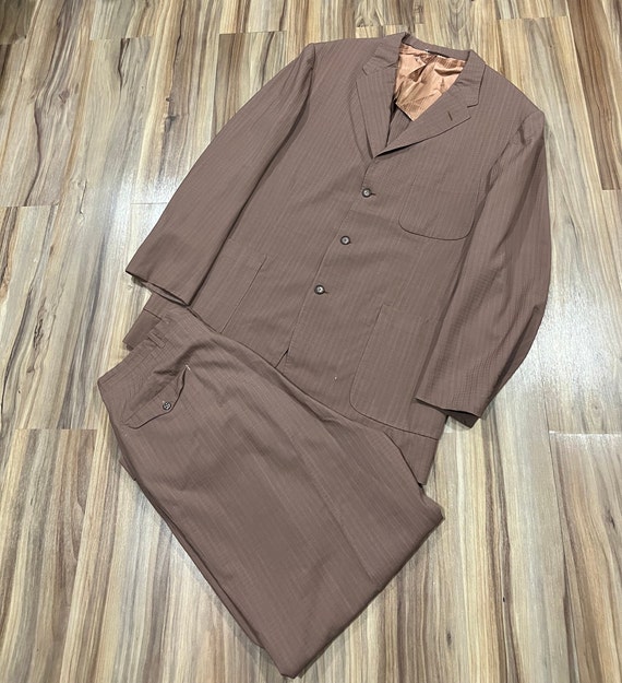 50s 60s vintage single‐breasted suit