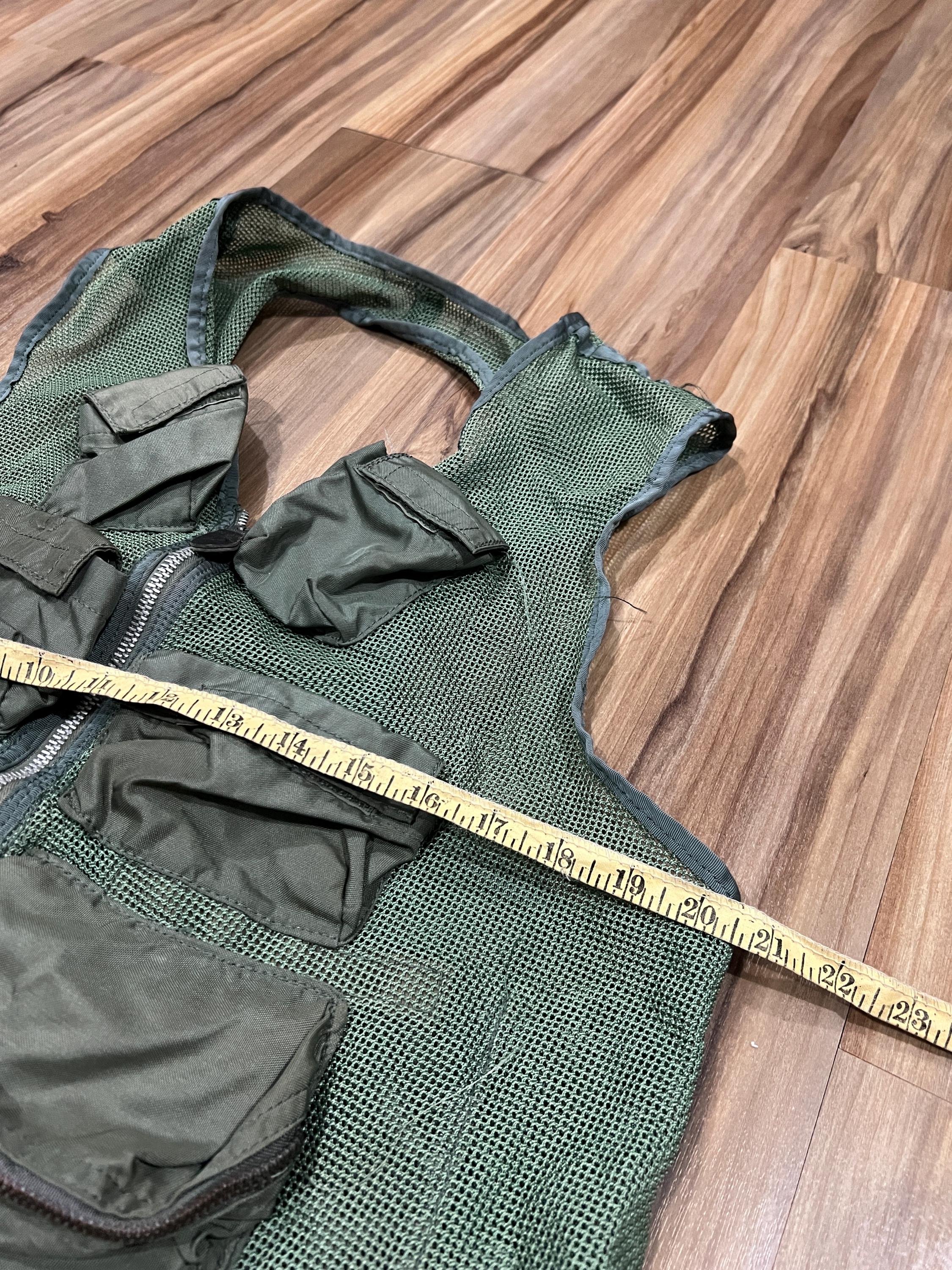 Medium Vintage 70s 80s Survival Vest Mesh Tactical US Air Force 