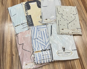 Large Vintage 60s Towncraft Penneys Penn-prest Pajamas Beige Tan 