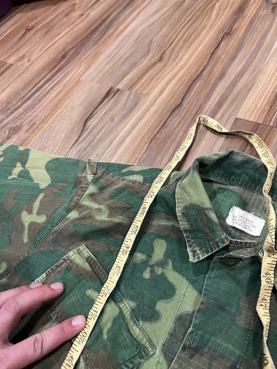 Small Vintage 1968 ERDL Camo Slant Pocket Class 2 Poplin Ripstop