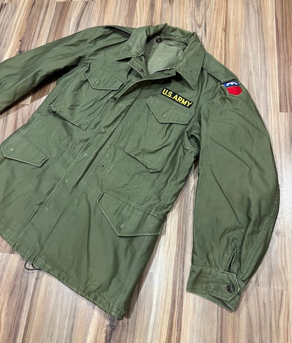 Small Reg Vintage 50s US Army Military Field Jacket Zip up Small Reg Vintage 50s US Army Military Field Jacket Zip up