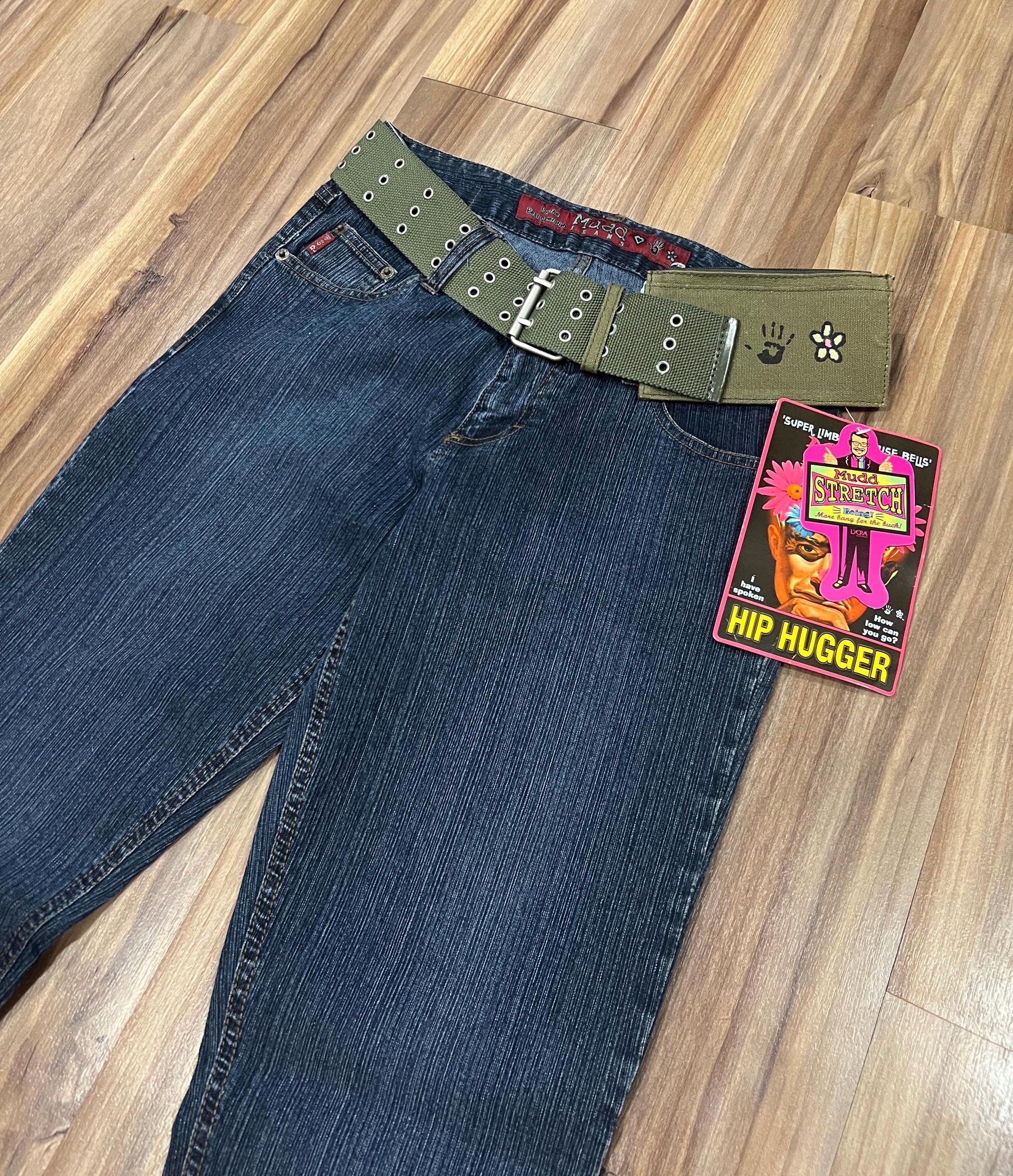 DEE DEE cargo bell-botom jeans Y2K フレア Women Low Rise Jeans Flare Pants Wide Leg Denim Jeans Loose