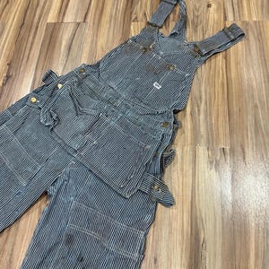 Vintage 50's LEE Hickory Stripe Denim Work Jeans Gripper Vintage 50's LEE Hickory Stripe Denim Work Jeans Gripper