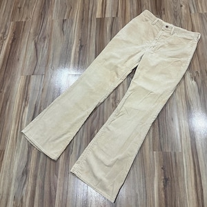 32x32 Vintage 80er Jahre Wrangler Cord Skinny Flare Bootcut Hose Jeans Braun Western Style