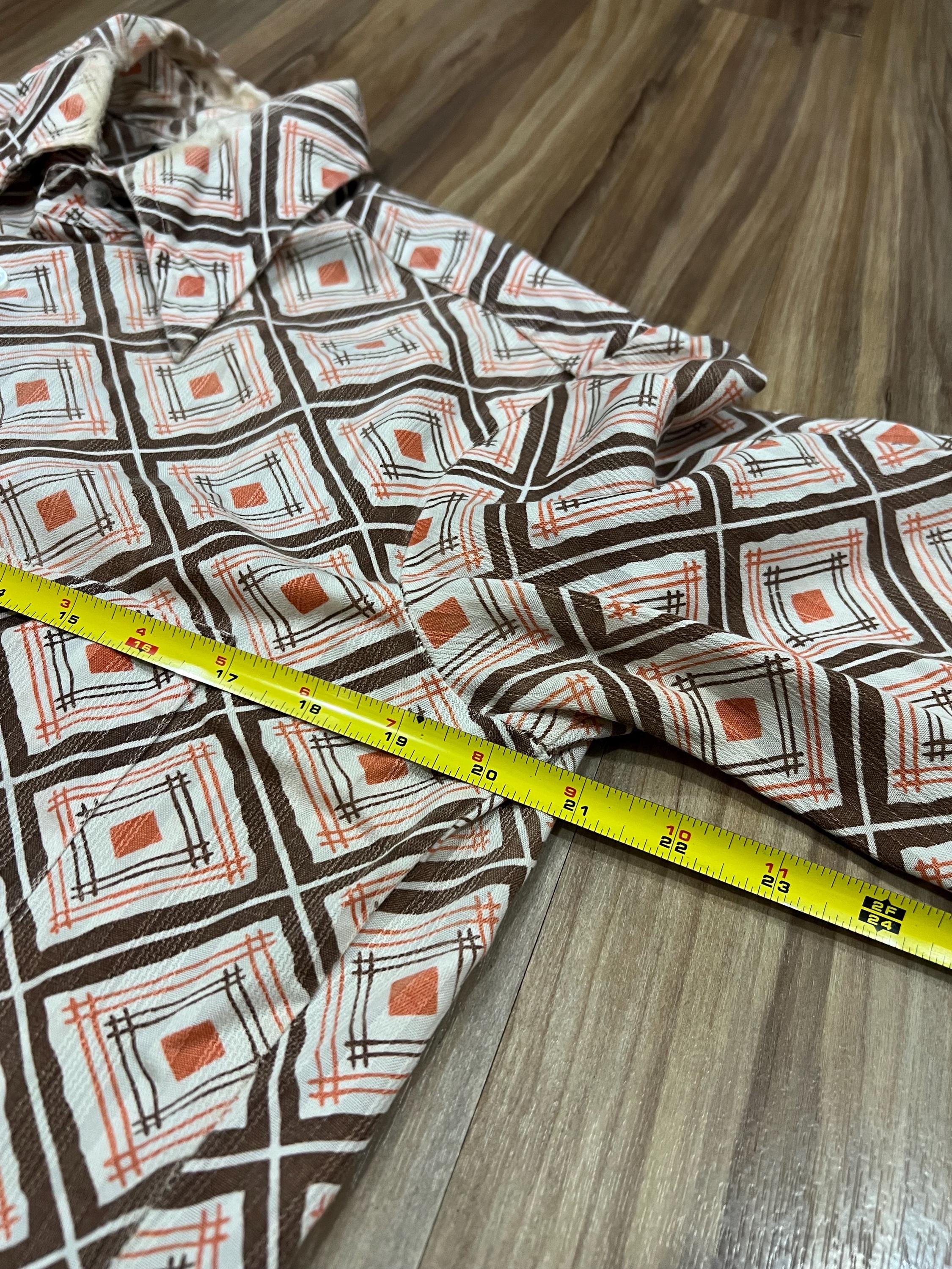 70s TOWNCRAFT/J.C.Penny コーデュロイB-3TYPE Medium Vintage 70s Towncraft JC Penney Polyester Plaid Disco