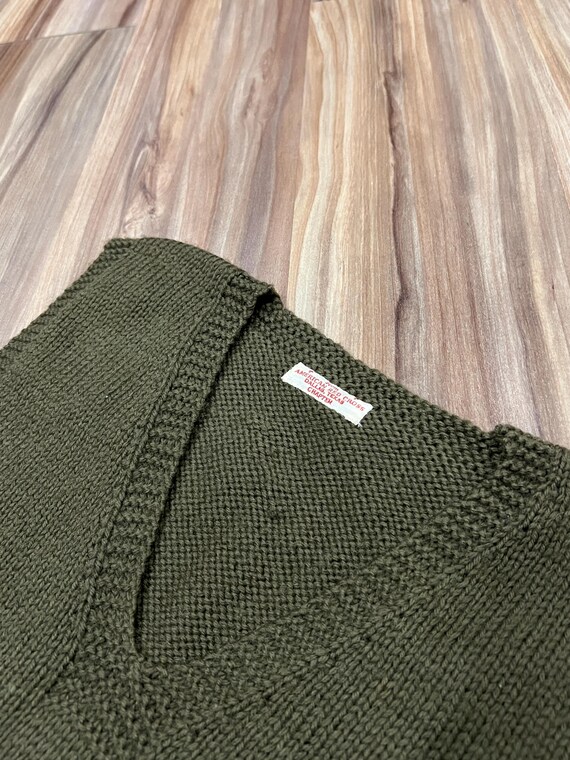 Small Vintage 40s American Red Cross Wool Knit Sweater Vest