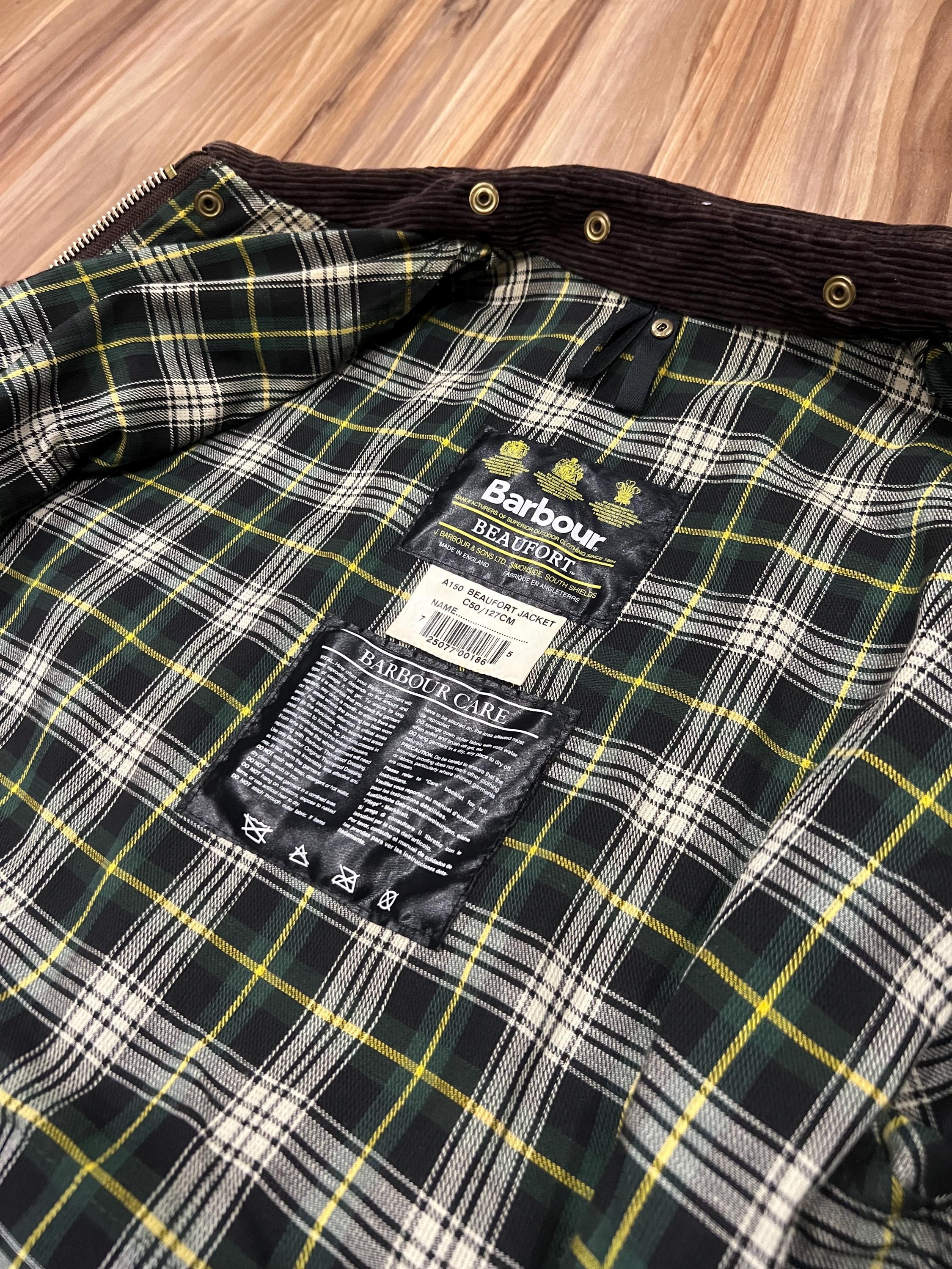 2XL Waxed Barbour A150 Beaufort Jacket Tin Cloth England Made Size