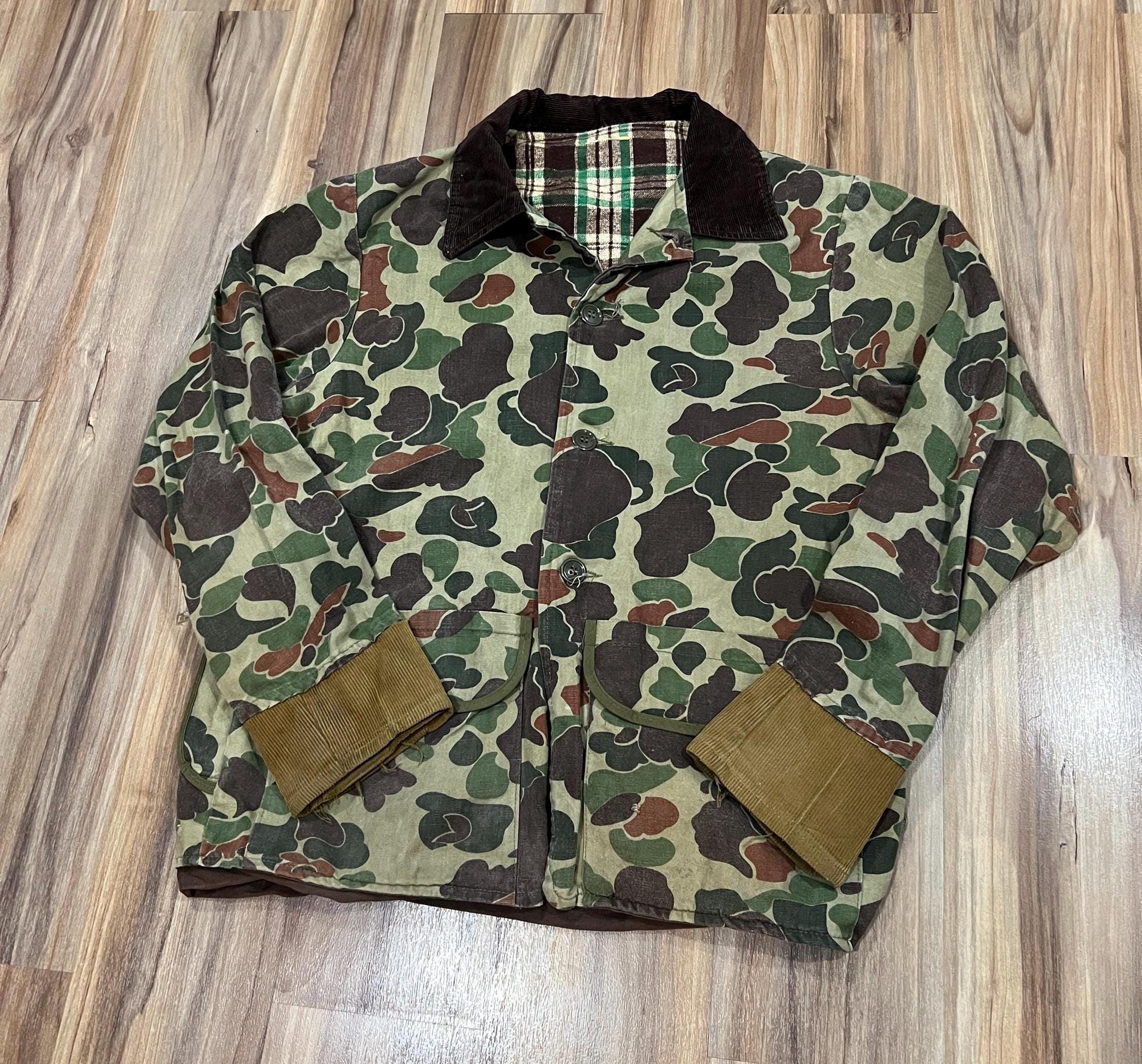 色味◎ 60s~ UNKNOWN Duck Hunter Camo Jacket 60s Vintage Sears Duck Hunter Camo Jacket - X-Large – Omega