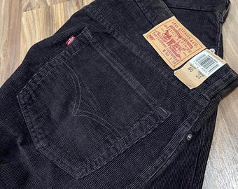 40x34 Vintage 90s Levi's 505 Brown Cotton Corduroy Cotton Pants